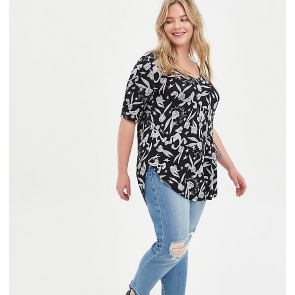 NWT Torrid Favorite Tunic Soft Warner Bros Looney Tunes Bugs Bunny Sizes 1 xl